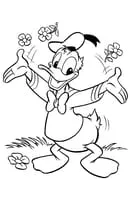 Donald Duck kleurplaat 17